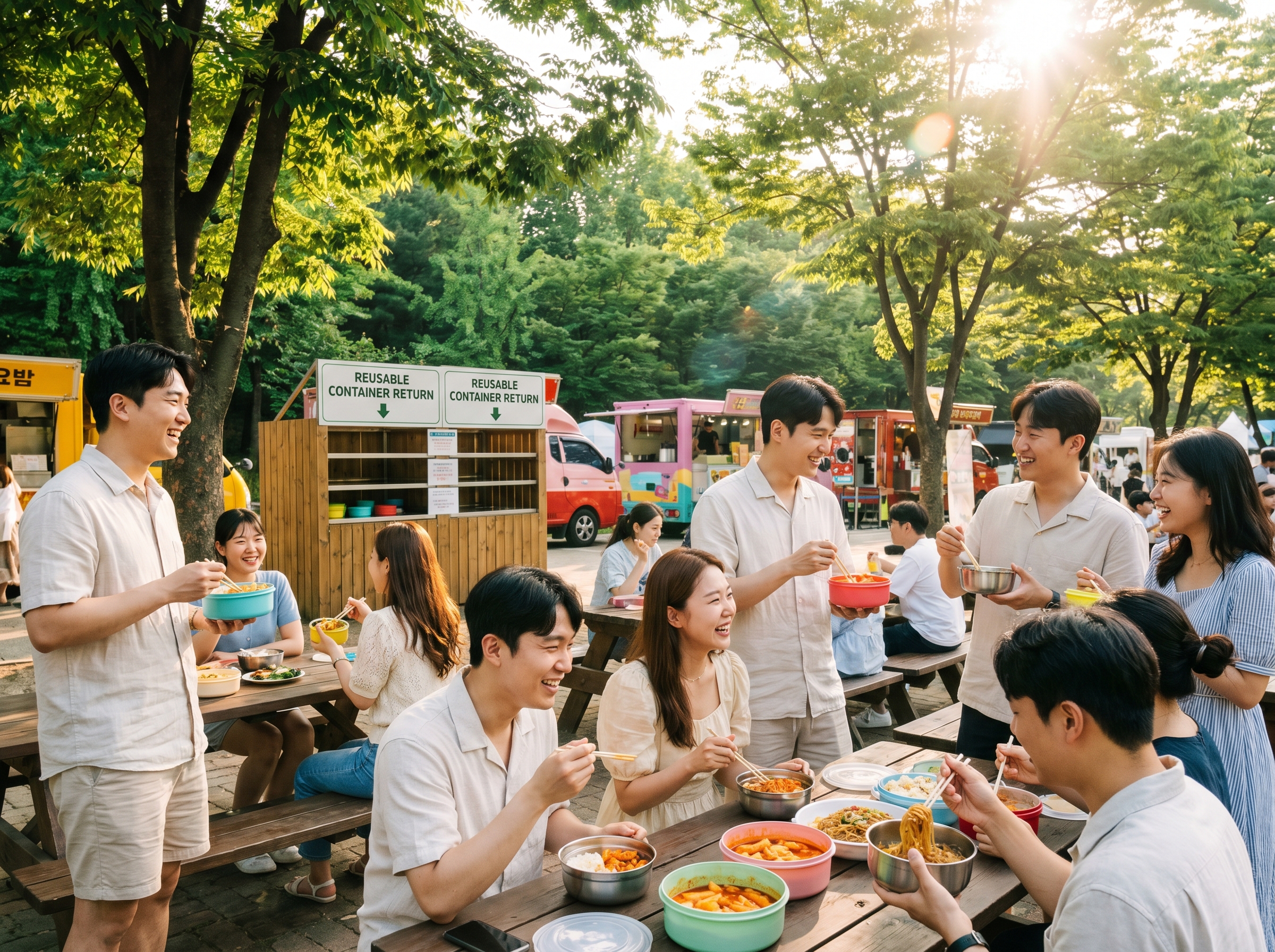 지역 축제 다회용기 배포·회수 현장 운영